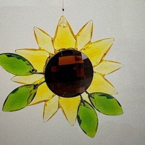Crystal Sunflower Suncatcher